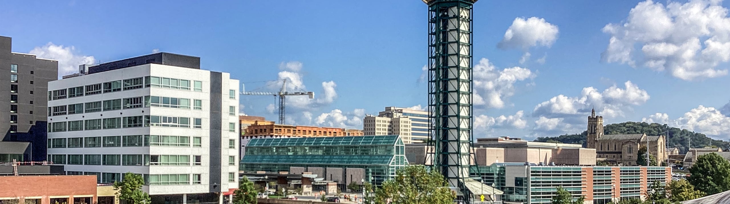 Knoxville skyline with the Sunsphere