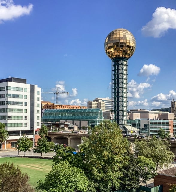 Knoxville skyline and Sunsphere