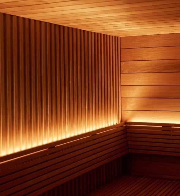 Image of a heated, relaxing Sauna