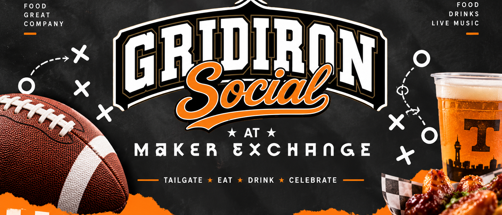 Graphic of Tailgate Party